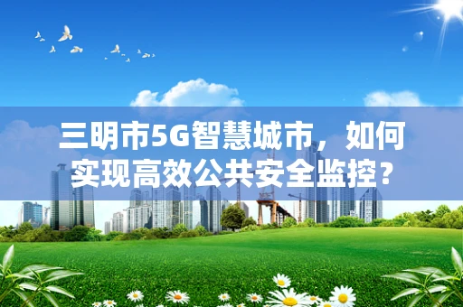 三明市5G智慧城市，如何实现高效公共安全监控？