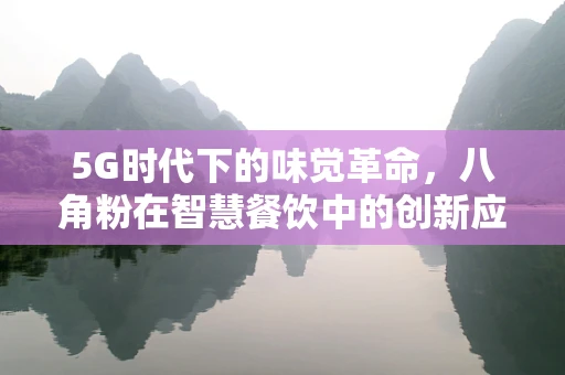 5G时代下的味觉革命，八角粉在智慧餐饮中的创新应用？