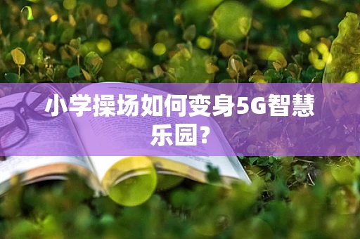 小学操场如何变身5G智慧乐园？
