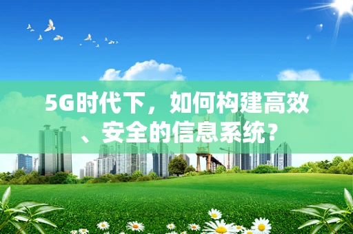 5G时代下，如何构建高效、安全的信息系统？