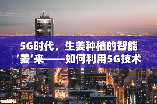 5G时代，生姜种植的智能‘姜’来——如何利用5G技术提升生姜种植效率？