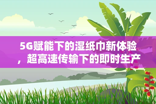 5G赋能下的湿纸巾新体验，超高速传输下的即时生产与配送