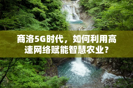商洛5G时代，如何利用高速网络赋能智慧农业？