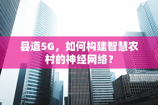 县道5G，如何构建智慧农村的神经网络？