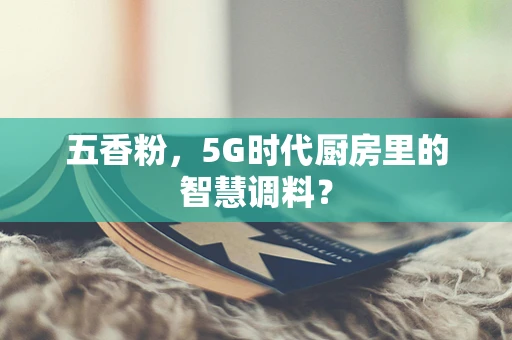 五香粉，5G时代厨房里的智慧调料？