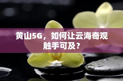 黄山5G，如何让云海奇观触手可及？