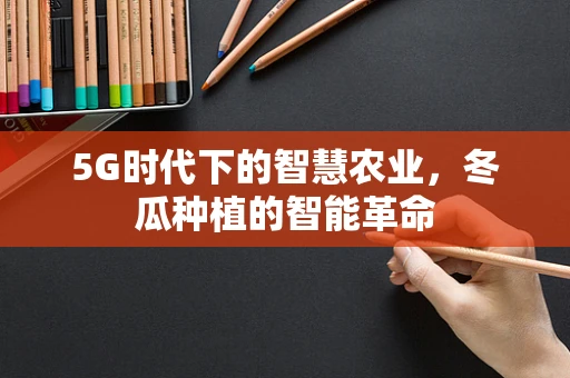 5G时代下的智慧农业，冬瓜种植的智能革命