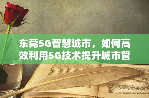 东莞5G智慧城市，如何高效利用5G技术提升城市管理效率？