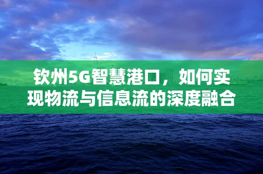钦州5G智慧港口，如何实现物流与信息流的深度融合？