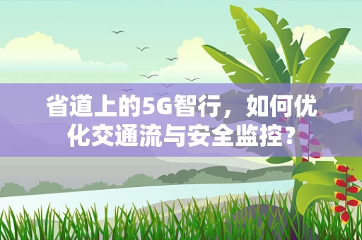 省道上的5G智行，如何优化交通流与安全监控？