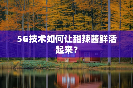 5G技术如何让甜辣酱鲜活起来？
