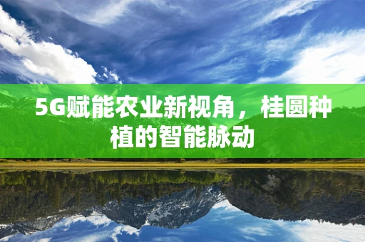 5G赋能农业新视角，桂圆种植的智能脉动