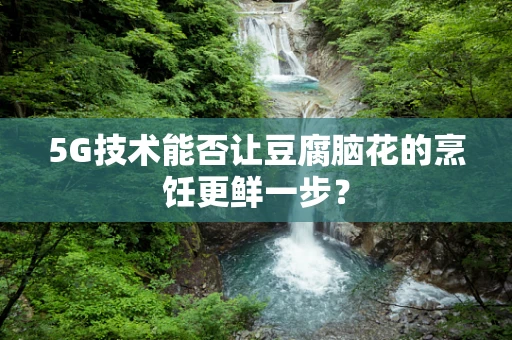 5G技术能否让豆腐脑花的烹饪更鲜一步？
