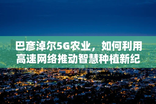 巴彦淖尔5G农业，如何利用高速网络推动智慧种植新纪元？