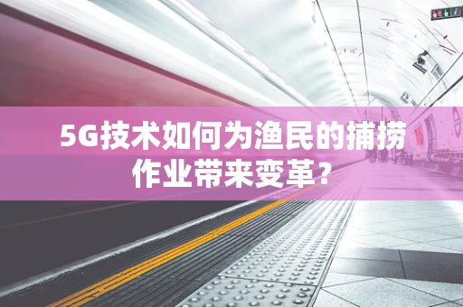 5G技术如何为渔民的捕捞作业带来变革？