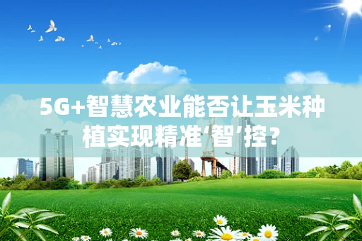 5G+智慧农业能否让玉米种植实现精准‘智’控？